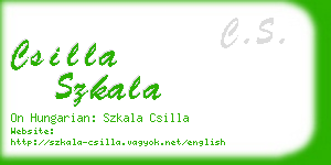 csilla szkala business card